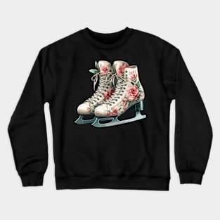 Ice Skating Boots Crewneck Sweatshirt